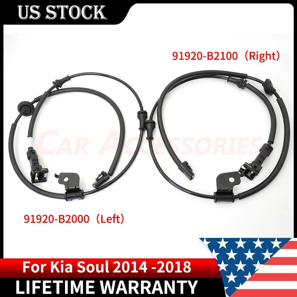 Set of 2 ABS Wheel Speed Sensors for Kia Soul (2014–2019)
