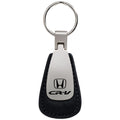 Black Leather Teardrop Keychain - Officially Licensed for Honda CR-V