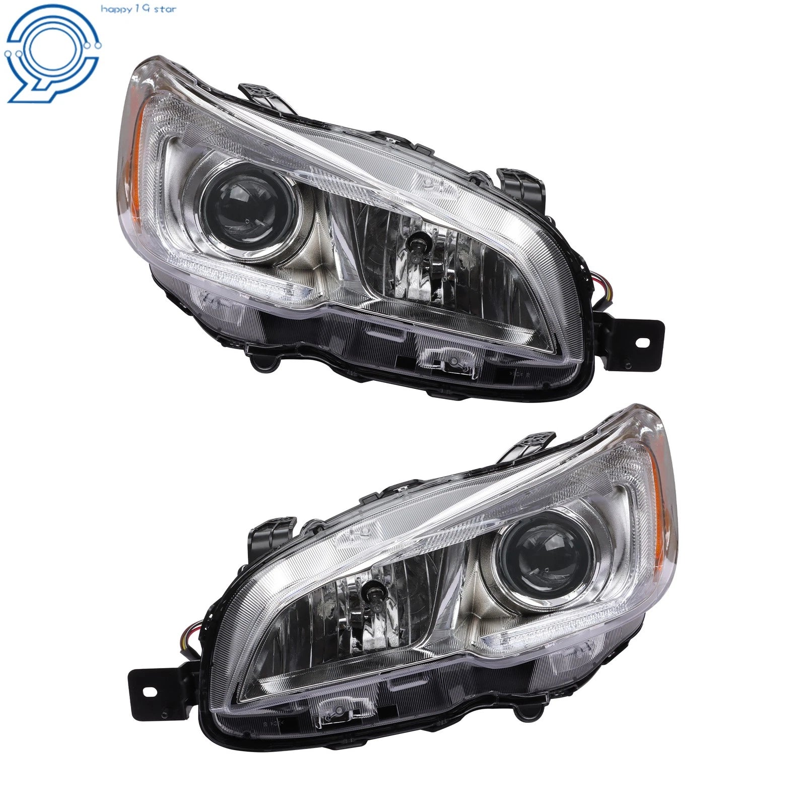 Set of 2 Halogen Headlights for Subaru WRX (2015-2021)