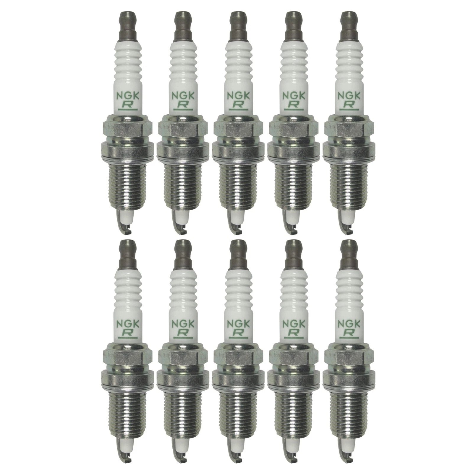 Set of 10 NGK V-Power Spark Plugs Gap 0.035 for Dodge Ram 1500 Viper (1992–2003)