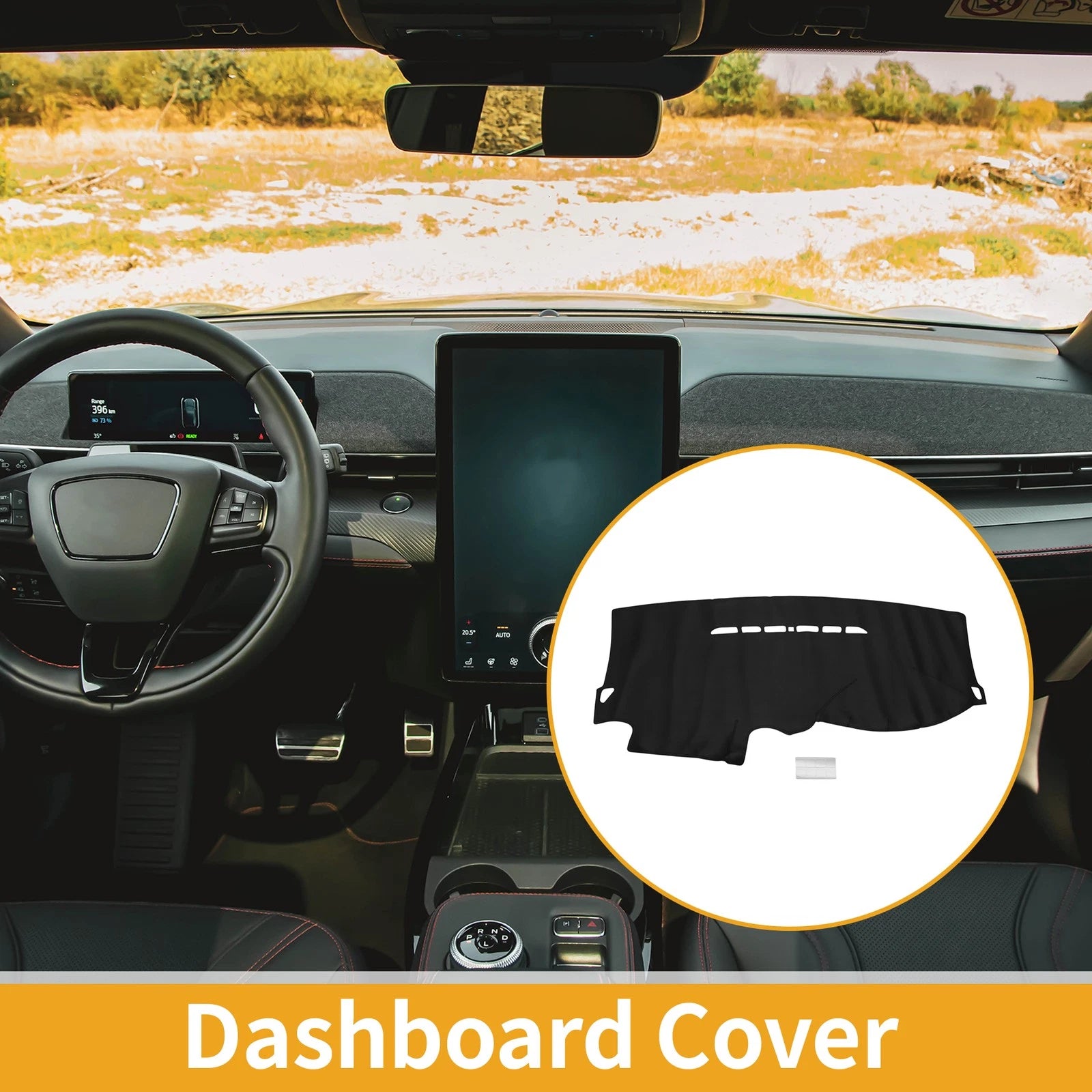 Dashboard Cover for Ford Focus 2 MK2 (2005–2011) Black Anti-Slip