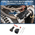 Fuel Injector Waterproof Connector Plug for Chevrolet - 1 Set, Plastic, Copper