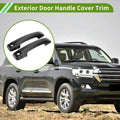 Set of 2 Exterior Door Handle Cover Trim for Toyota FJ Cruiser (2007–2022) Matte Black