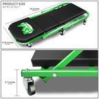 2-in-1 Rolling Creeper for Universal Use (40"x 4.7"x 17.3", 330lbs Capacity)