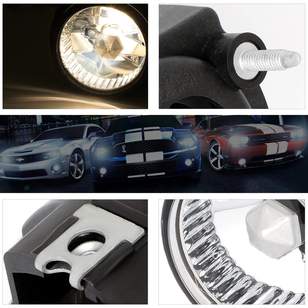 Headlight Lamps for Dodge Charger (2006–2010) Black Housing Clear Lens