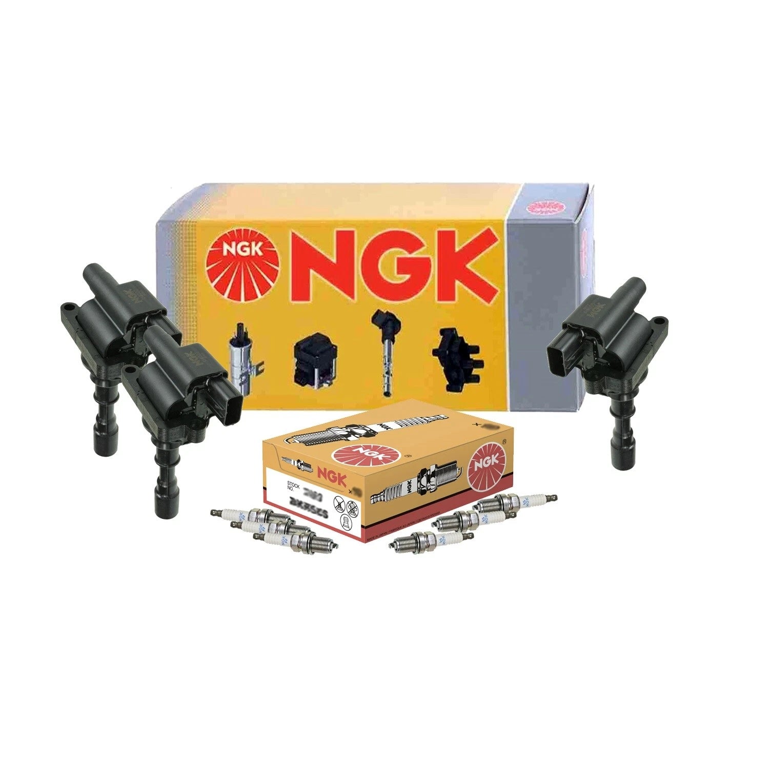Set of 3 Ignition Coils & 6 Spark Plugs for Hyundai Kia 3.5L V6