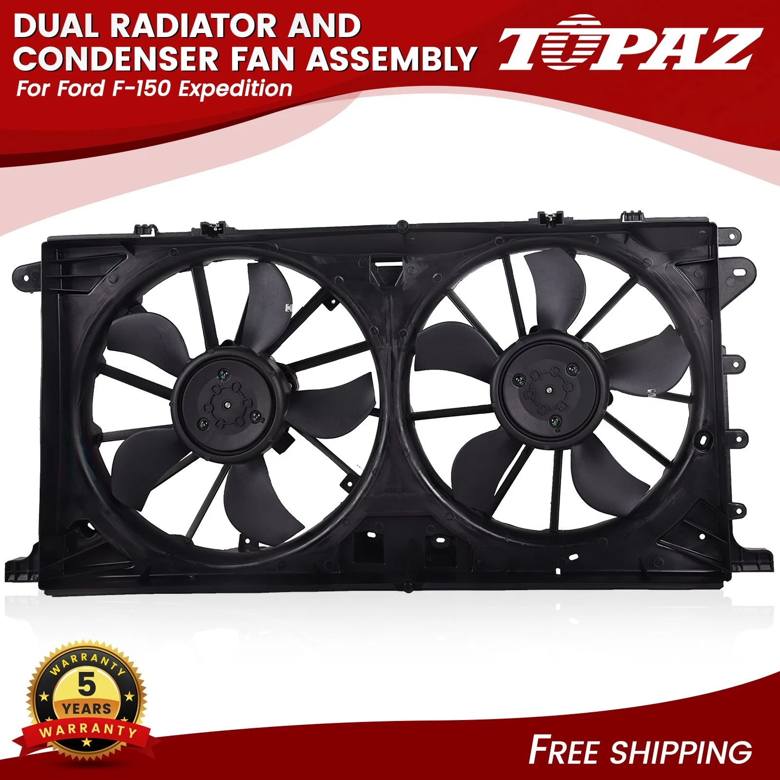 Radiator Cooling Fan Assembly for Ford F-150 Expedition (2017–2020)