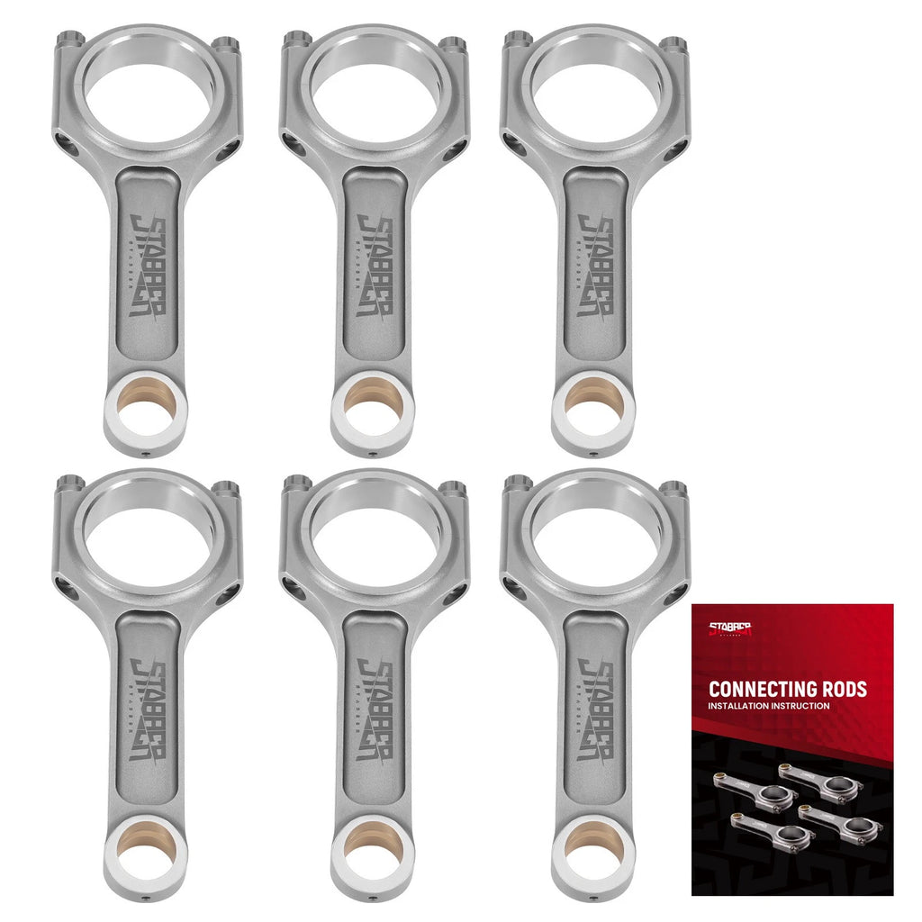 4340 Steel Connecting Rods for BMW 135i 335i 535i N54B30 (2006–2013) 145mm