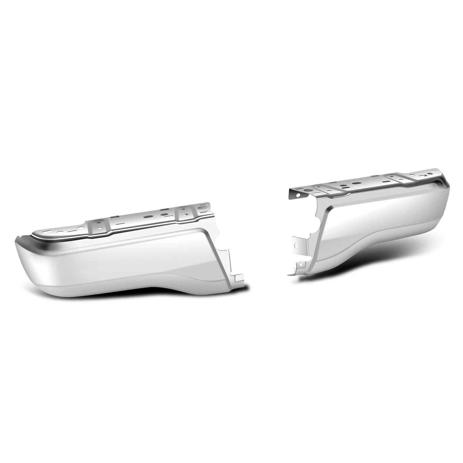Rear Bumper End Cap for Ford Ranger (2019–2023) Chrome, w/o Parking Sensor Holes