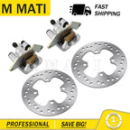 Front Brake Calipers & Rotor for Honda Rubicon 500 TRX500FA5/FA6/FA7/FM6 (2015–2019)