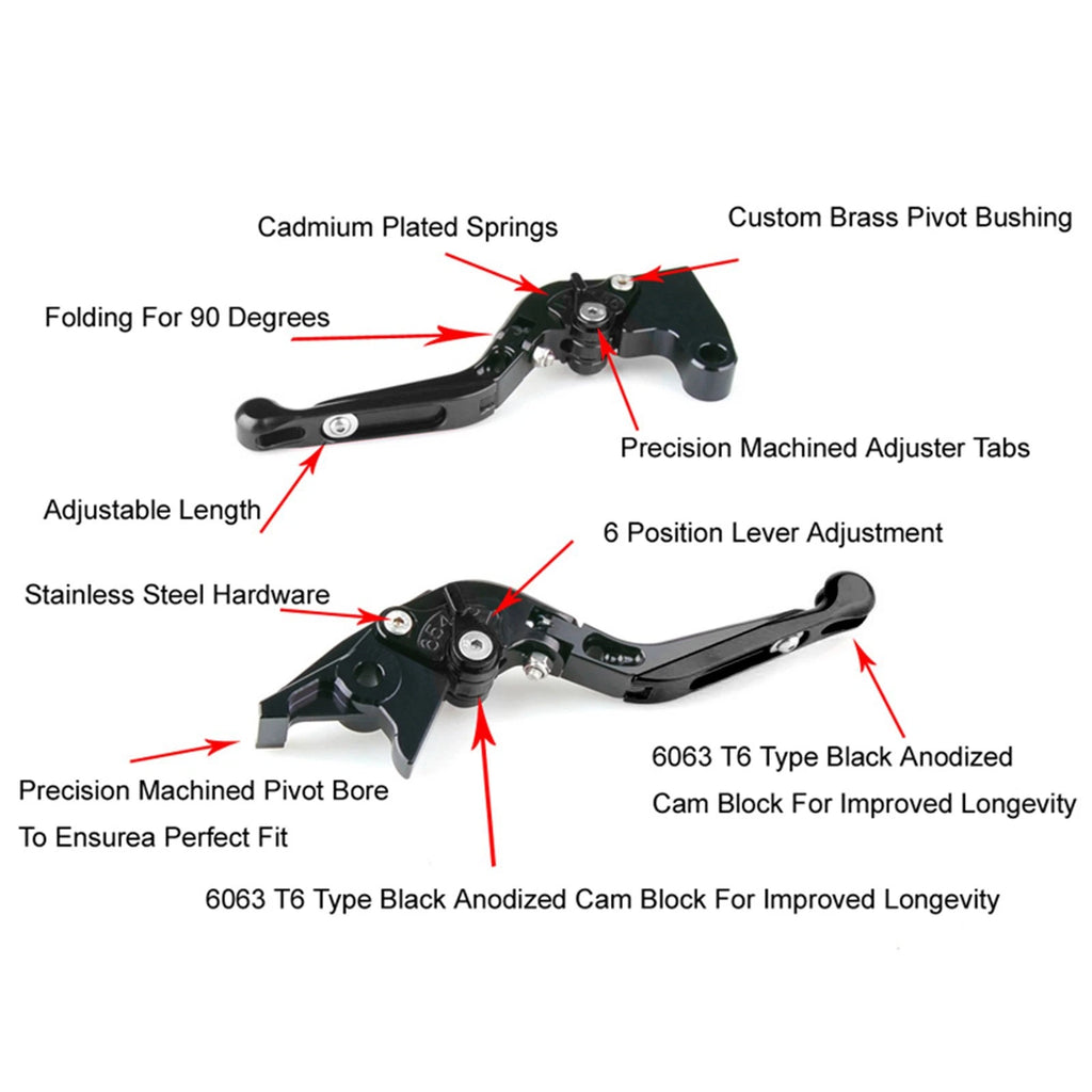 Adjustable Clutch Brake Lever for Yamaha XMAX 300 (2023–2025) Black