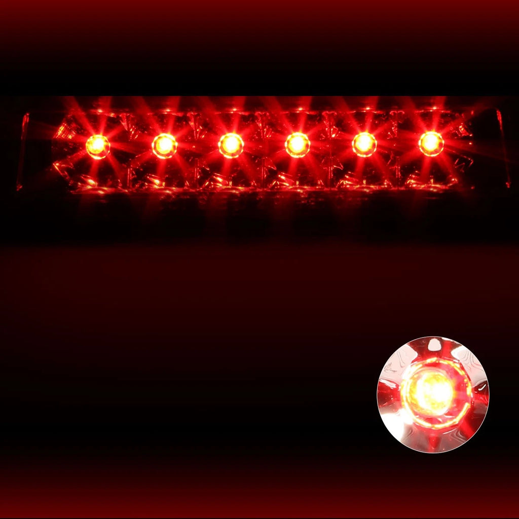 Full LED Third Brake Light for Jeep Wrangler (1997–2006) Chrome