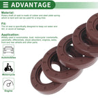 Set of 5 Oil Seal Rotary Shaft Seal FKM Rubber 25x42x8mm