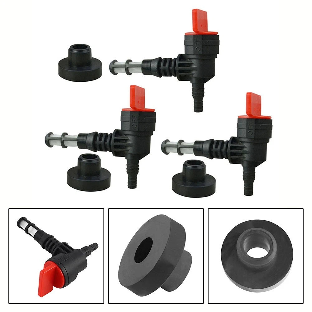 3 Pack Fuel Shut Off Valves for Generator and Pressure Washer
