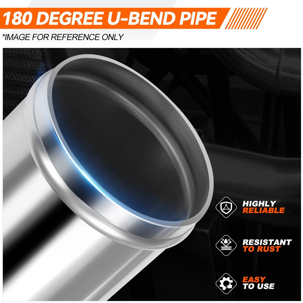 2.5" OD 180 Degree U-Bend Intercooler Pipe for Universal Applications