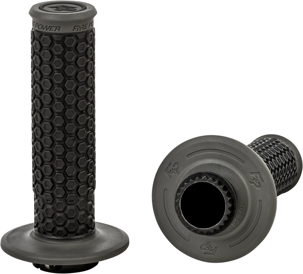 Pilot MX Lock-On Grips for Motorcycle (Black/Gray)