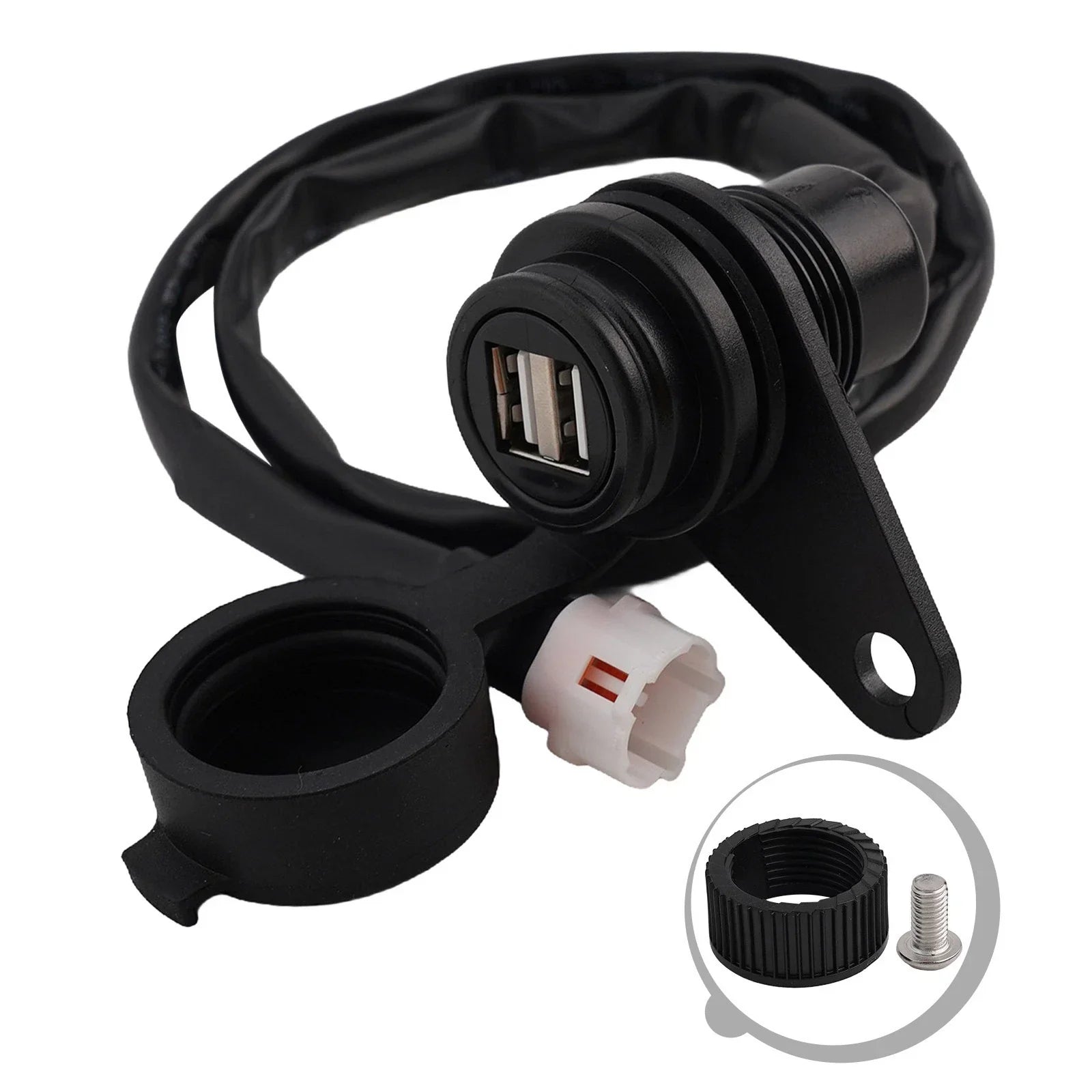 Charger Adapter Double USB Port Phone Charger for Motorcycles