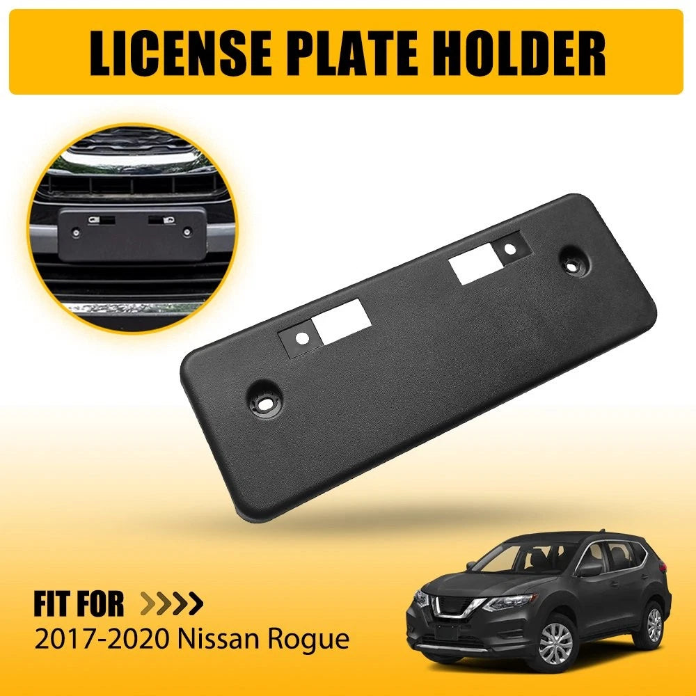 Front License Plate Frame Holder Bracket for Nissan Rogue (2017–2020) NI1068141 H