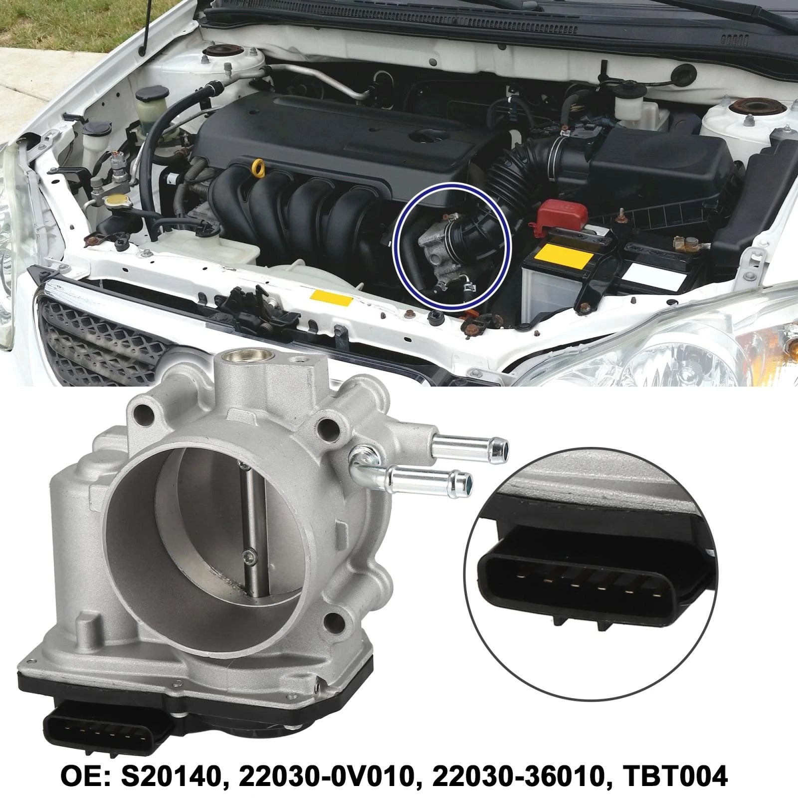 Electronic Throttle Body Assembly for Toyota RAV4 Camry Venza Sienna (2013–2018)