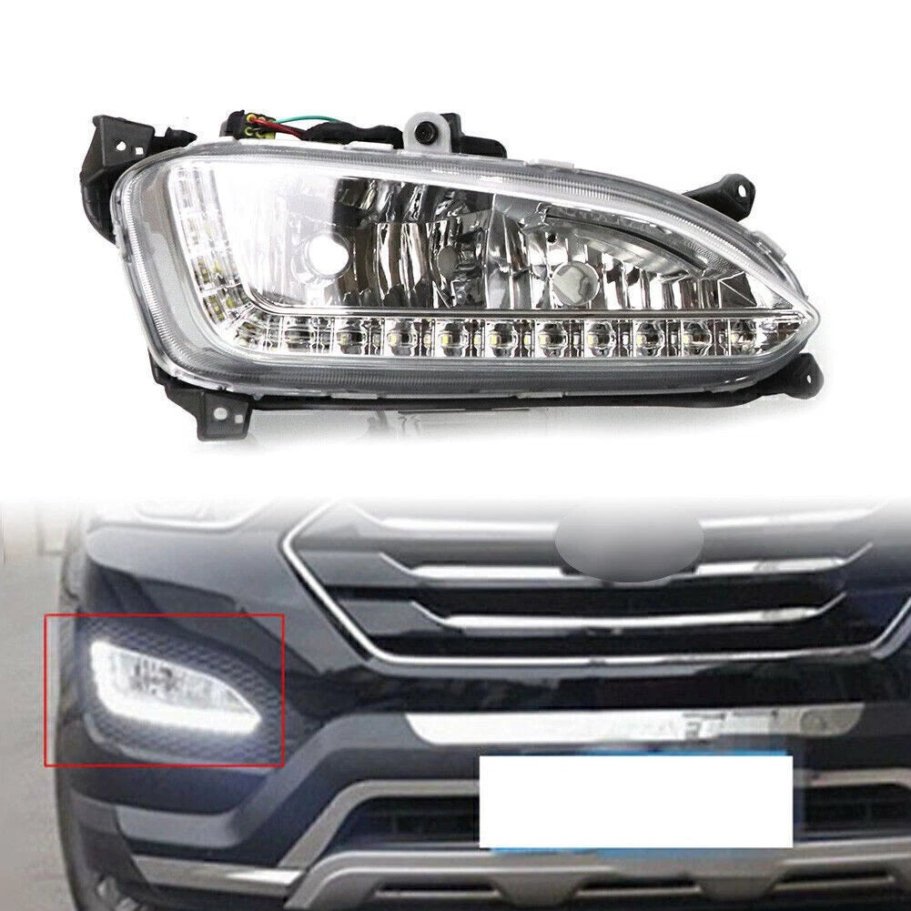 DRL LED Daytime Running Light Fog Lamp Right for Hyundai IX45 Santa Fe (2013–2015)