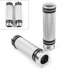 Handlebar Hand Grips for Harley Sportster Dyna Softail Touring V-Rod (2000–2023) Chrome