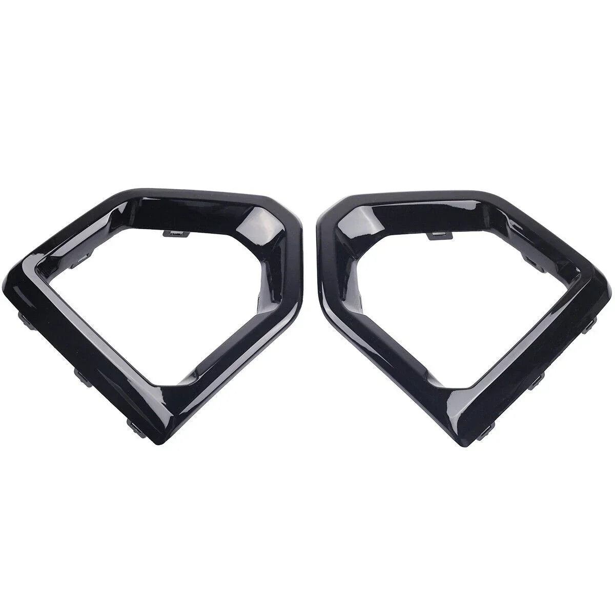 Gloss Black Front Fog Light Outer Bezel Cover for GMC Sierra (2019–2021)