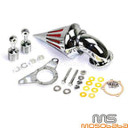 Chrome Cone Spike Air Filter Cleaner for Harley Softail FLSTF FXSTB FLSTSB