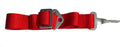 Pro Armor 5th Point Seat Harness Sub Belt for Universal UTV SxS (Red/Silver)
