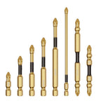 Screwdriver Tool Bits Set with Enhanced Grip for Multiple Applications