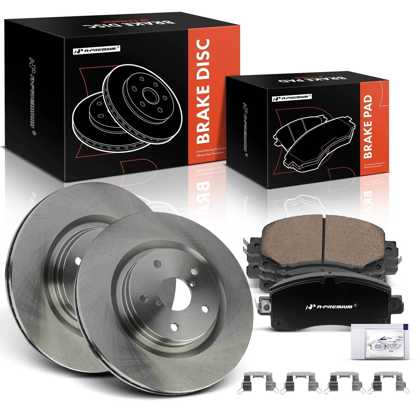Front Disc Brake Rotors & Ceramic Pads for Subaru Forester (2019–2021)