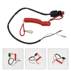 Outboard Kill Switch for Safety Motor Replacement (Plastic Black)