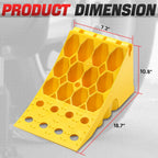 Stackable Wheel Chock with Handle for Universal Use (60000 lbs Capacity)