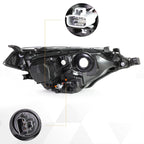 Dual LED Halo Projector Headlights for Peterbilt 388 389 567 (2008–2022)