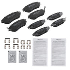 8pcs Ceramic Brake Pad Set for Subaru Forester Impreza Legacy Outback (2010–2020)