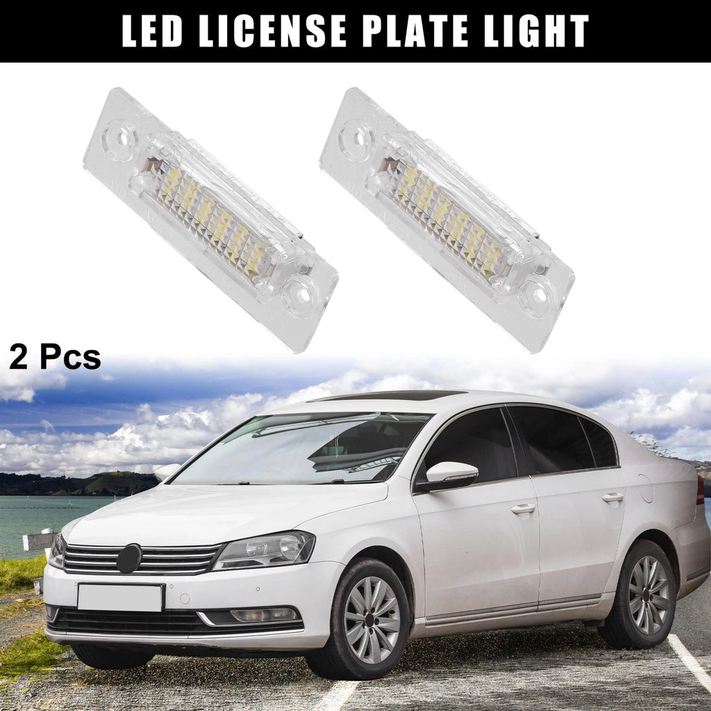 2X LED Car License Plate Light for Volkswagen Passat Jetta Golf (2010–2019)