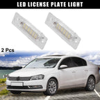 2X LED Car License Plate Light for Volkswagen Passat Jetta Golf (2010–2019)