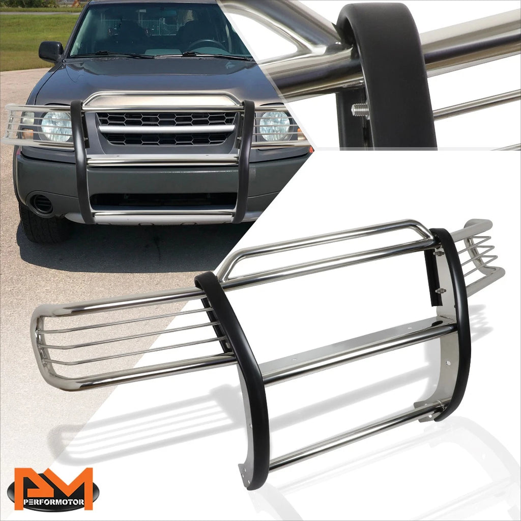 Front Bumper Brush Grille Guard Protector Chrome for Xterra WD22 (2002–2004)