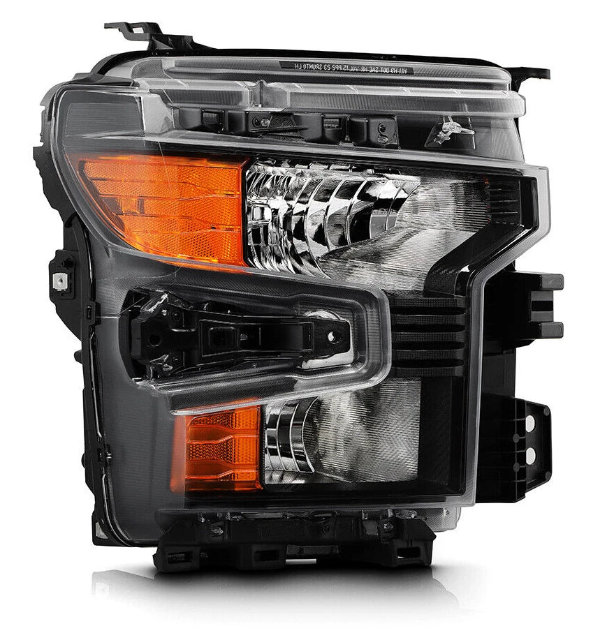 Halogen Headlight for Chevy Silverado 1500 (2022–2026) Black w/Bulb, Right