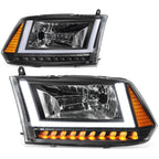 U-LED DRL Sequential Turn Signal Headlights for RAM 1500 (2009–2024)