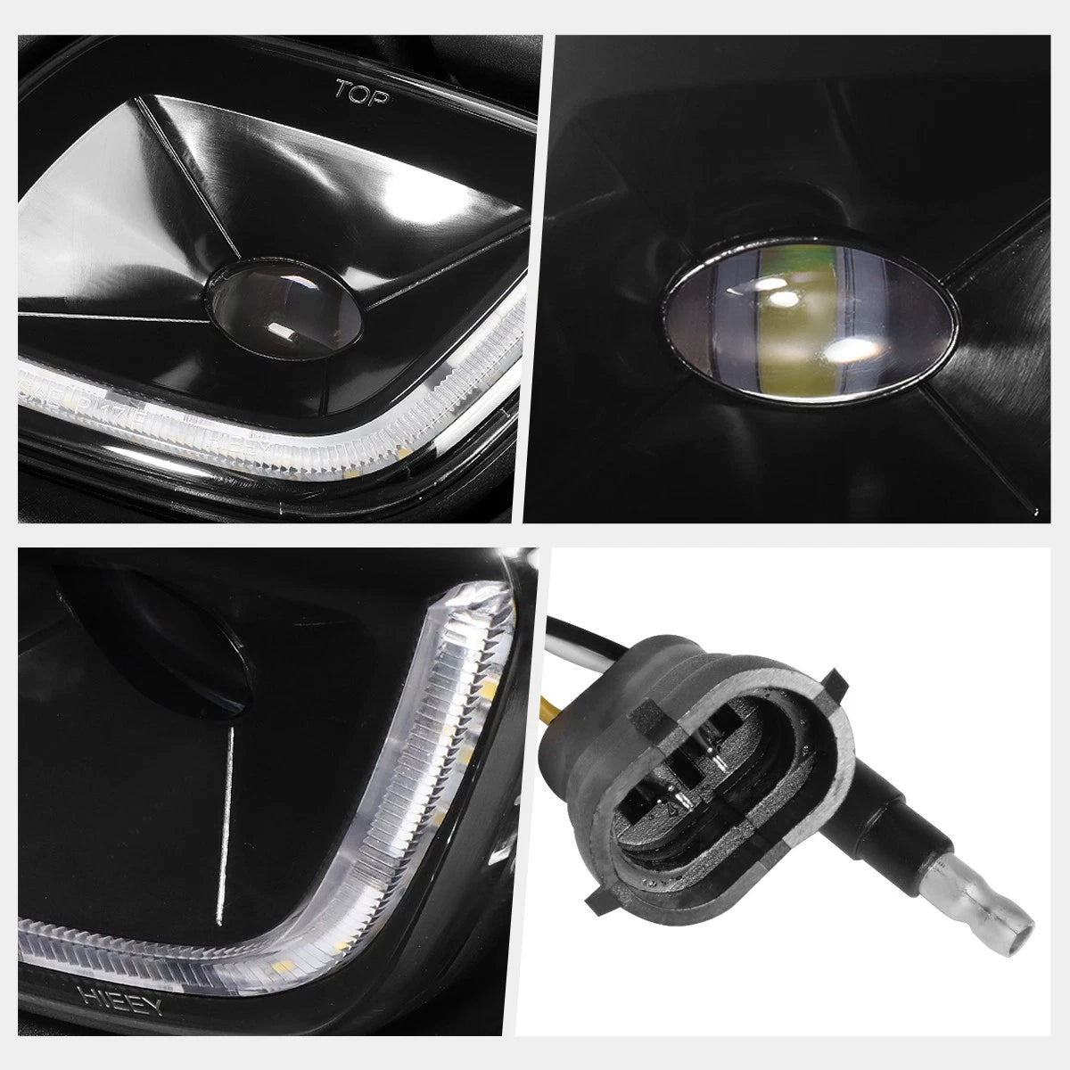 Chrome Housing Amber Corner Projector Headlights for Highlander (2011–2013)