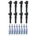 Set of 8 Ignition Coils & Iridium IX Spark Plugs for CTS Camaro F-150 V8