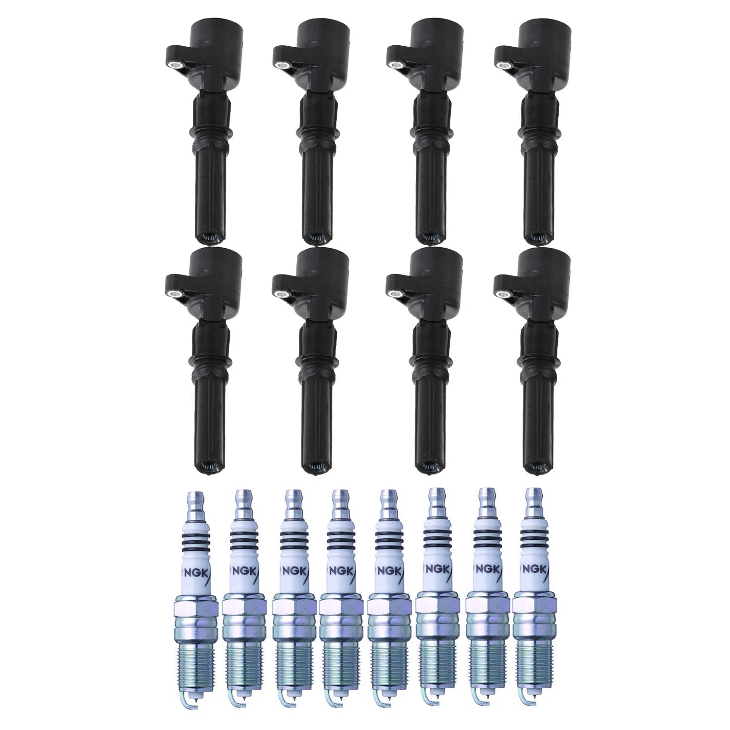 Set of 8 Ignition Coils & Iridium IX Spark Plugs for CTS Camaro F-150 V8