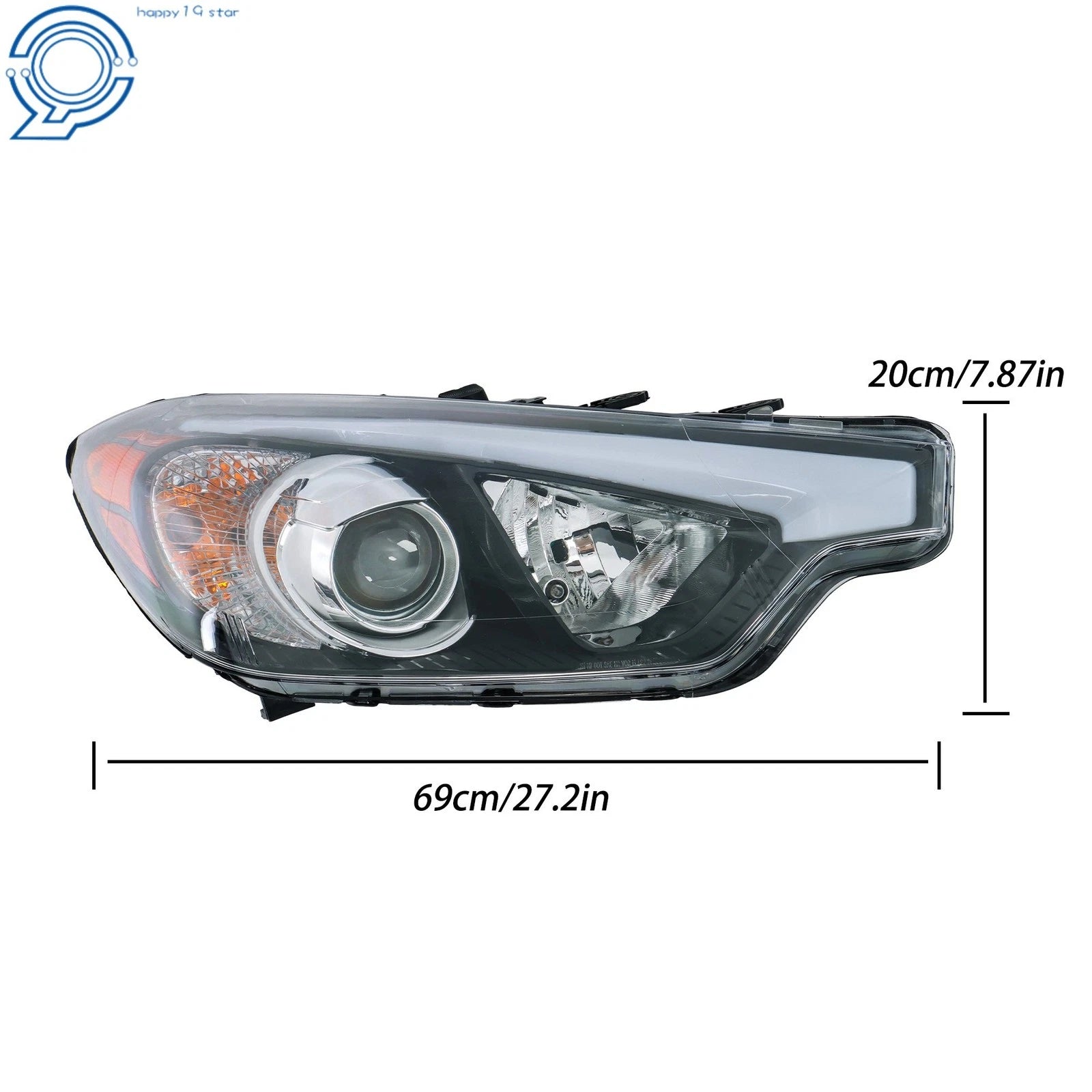 1PC Halogen Headlight Assembly for Kia Forte (2014-2016)