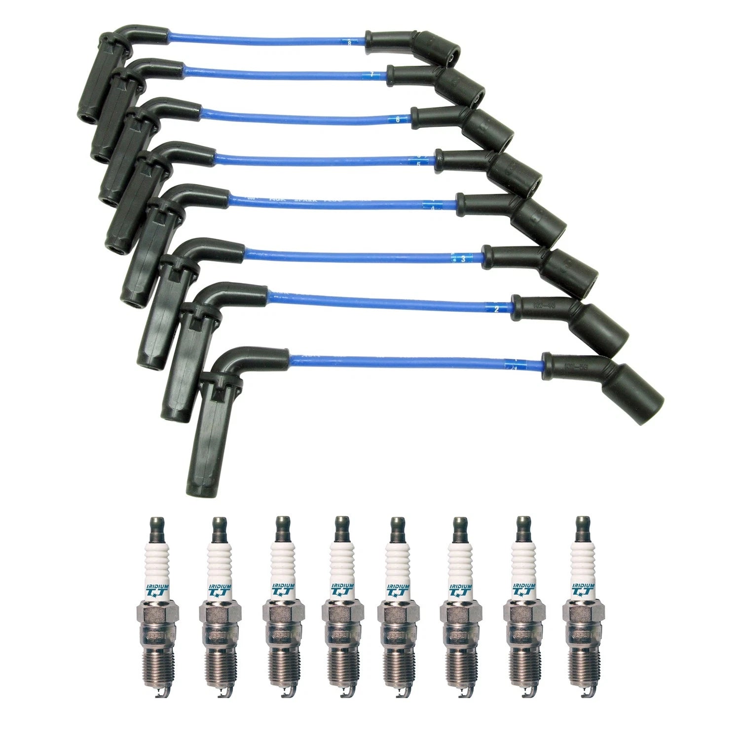 NGK 7mm Wire Set & Denso Iridium Spark Plug Kit for Avalanche 2500 (2001–2006)