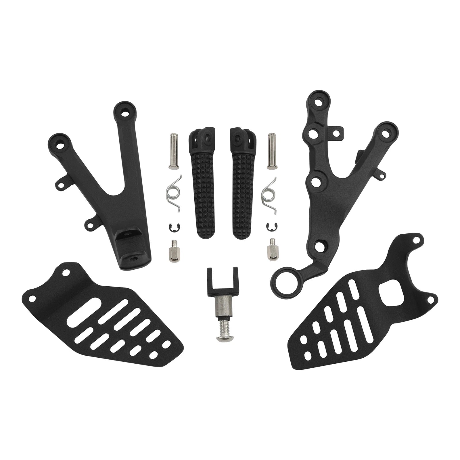 Front Rider Driver Footpegs Footrests Bracket for Yamaha YZF R6 (2006–2016)