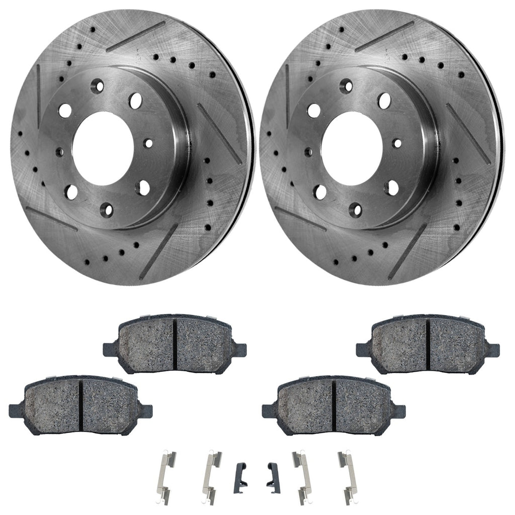 Brake Disc Rotors and Pads Kit for Chevy Cobalt, Pontiac G5, Ion