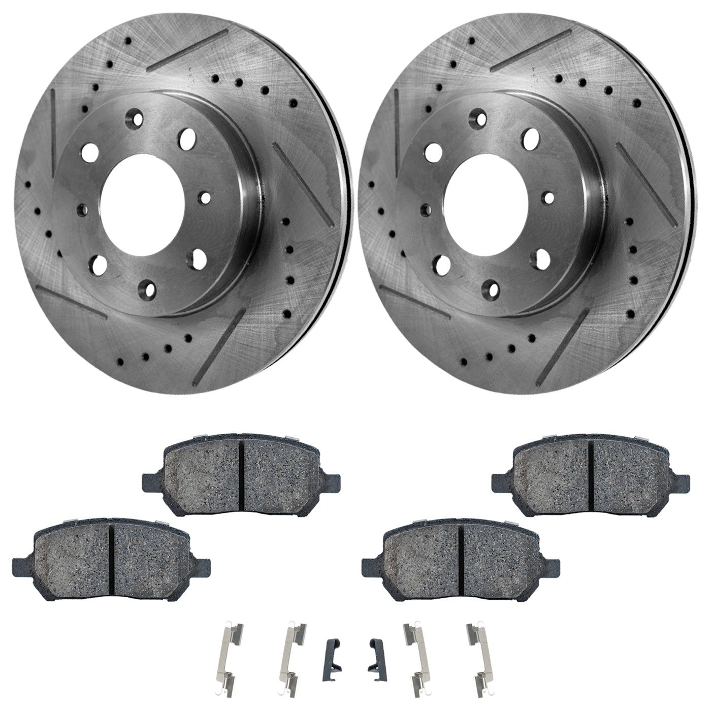 Brake Disc Rotors and Pads Kit for Chevy Cobalt, Pontiac G5, Ion