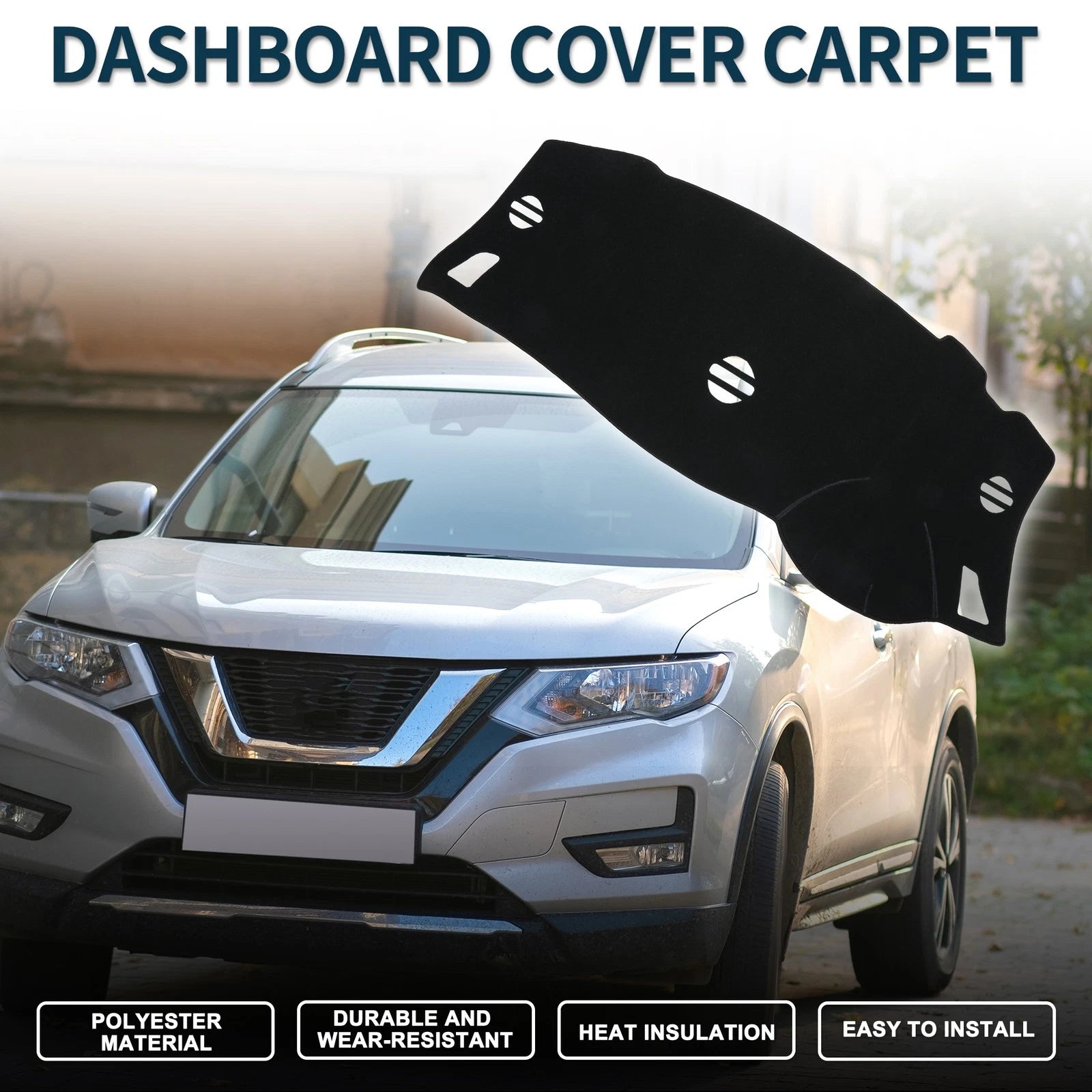 Dashboard Dash Cover Mat for Nissan Elgrand E52 (2010–2024) - Black
