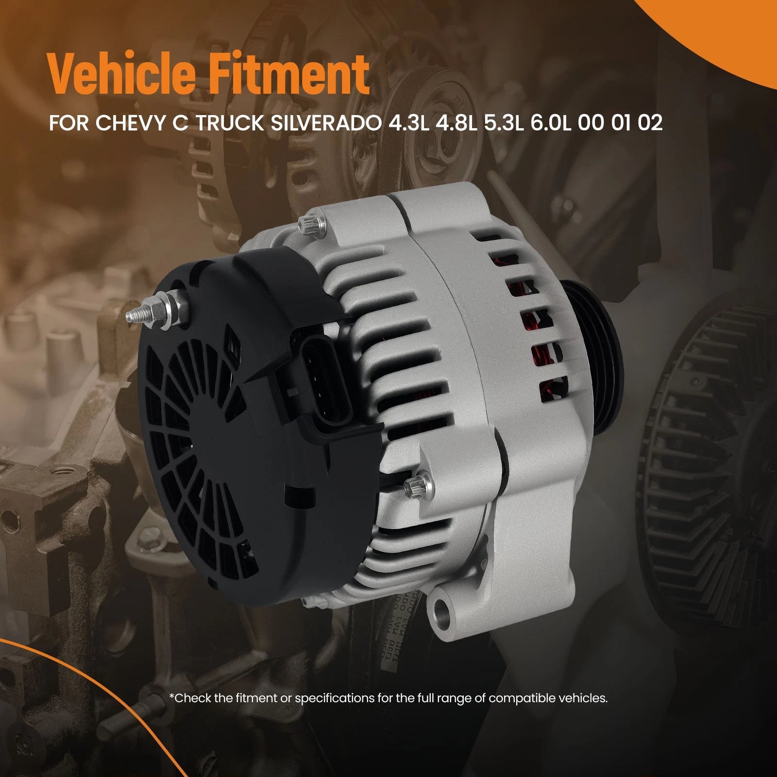 Alternator for Cadillac Escalade ESV V8 6.0L (2003–2004)