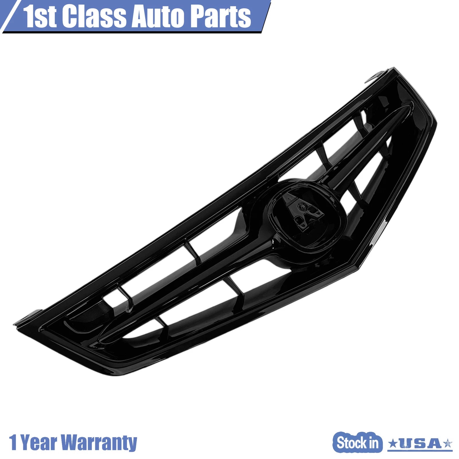Front Bumper Grille for Acura TSX (2006-2008) - Gloss Black Molding
